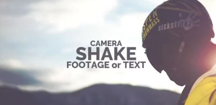 camera shake preset for Premiere Pro - Shake The Camera Or Text