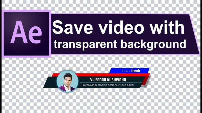 How to export transparent video premiere
