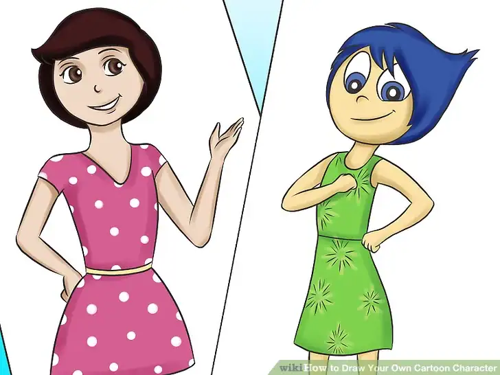 Como desenhar sua própria personagem em desenho animado 05