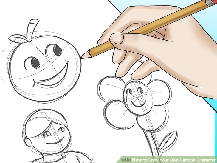 how to draw your own cartoon character 06
