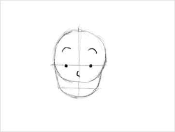 come disegnare una faccia da cartone animato 03