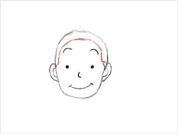 كيفية رسم وجه كارتون 05