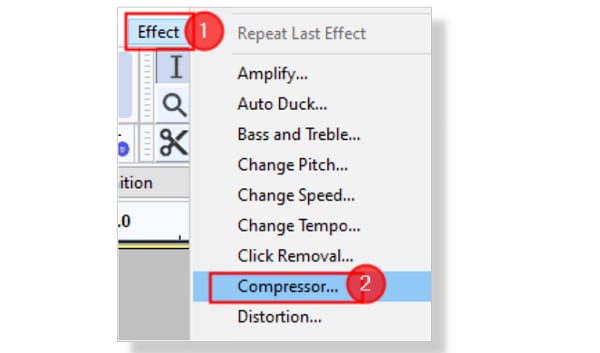 compress your audio with audacity