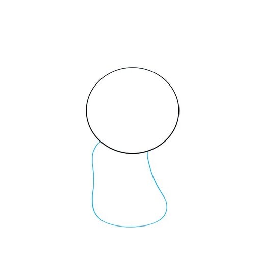 draw a circle for its head