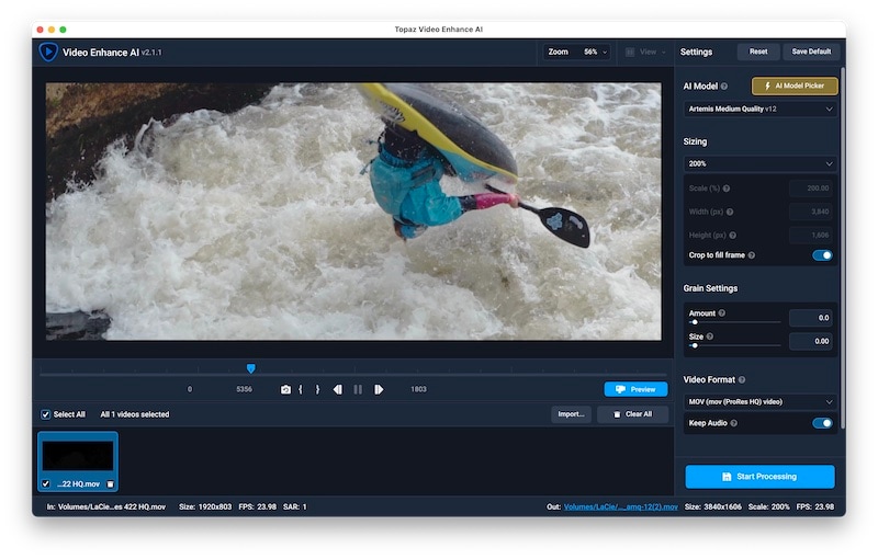 Topaz Video Enhance AI 3.3.2 free instals