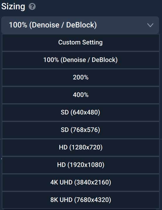 set output format