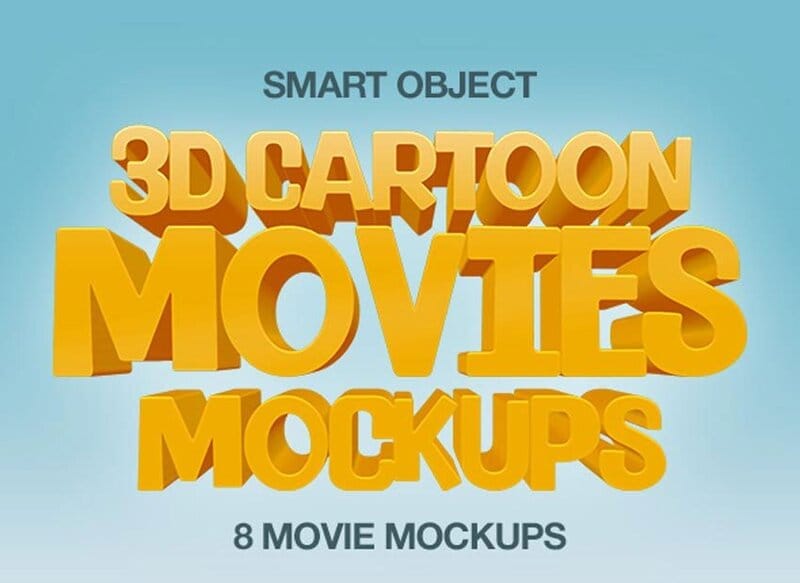 efecto de texto de dibujos animados en 3D