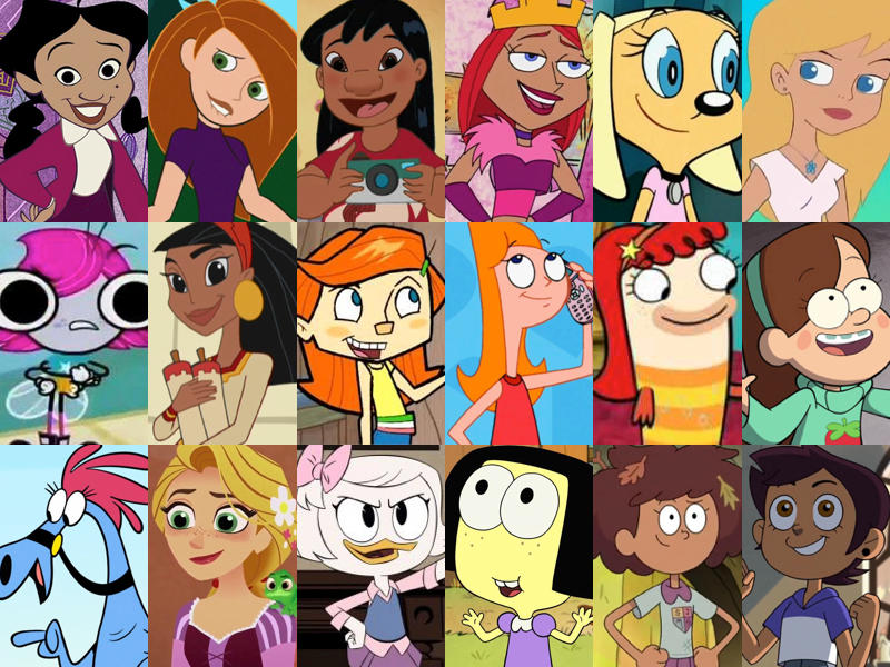 personajes femeninos de disney channel