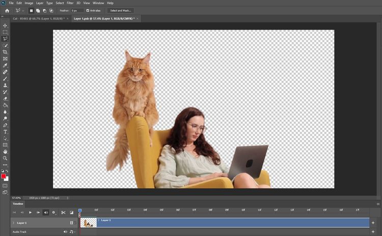 удалить фон photoshop