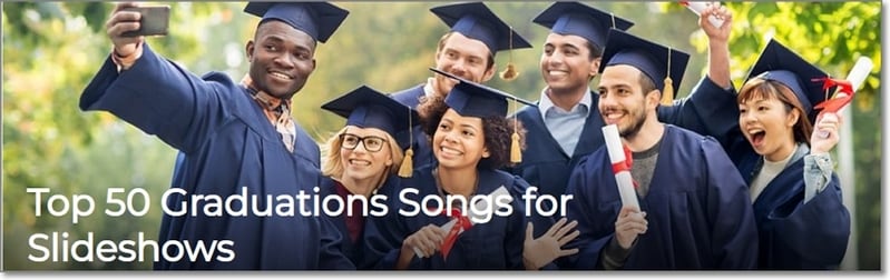 20 Canciones de Graduación Imprescindibles para el Slideshow