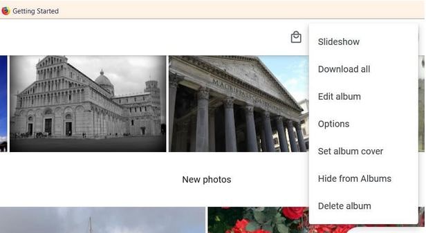 Configuración de una presentación de diapositivas de imágenes de Google Photos: creando la presentación de presentación de diapositivas