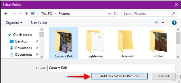 Viewing an Image Slideshow in the Photos Application- Selecting an Image
        Folder