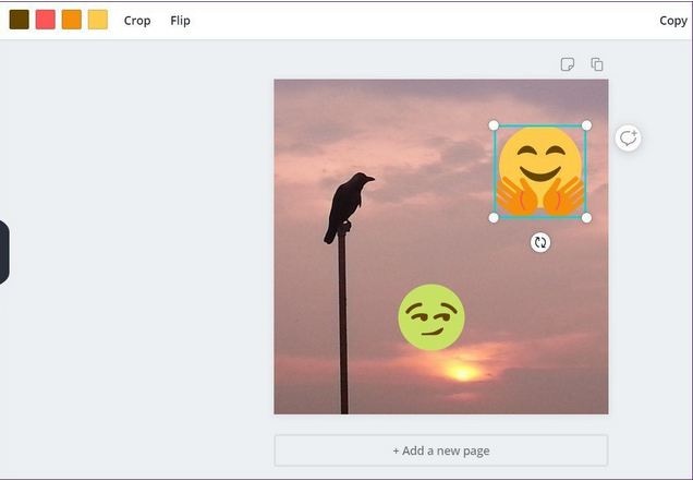Online Utilities to Add Emojis to Photos- Canva