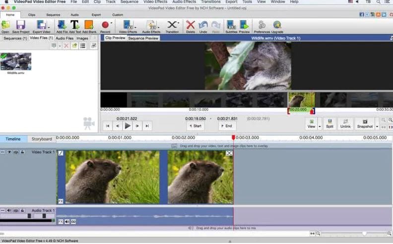 VideoPad Video Editor DVD Slideshow Builder