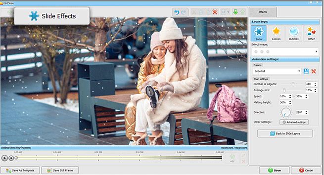 SmartSHOW DVD Slideshow Builder- Adding Titles and Effects