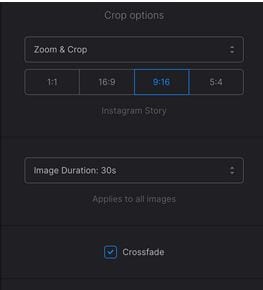 Clideo Online Slideshow Creator- Image Play Duration Setting