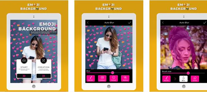 As 6 melhores ferramentas para colocar emojis em fotos no iPhone- Emoji Background Photo Maker