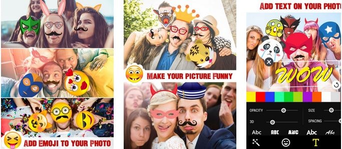6 Alat Terbaik untuk Menempatkan Emoji pada Gambar di iPhone- Emoji Photo Editor 