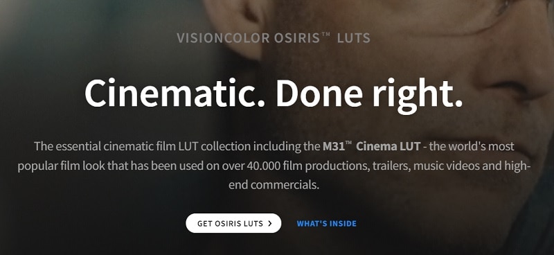 mejores luts para comprar en 2022 - Osiris Cinematic LUT