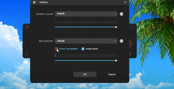 Record Fortnite video clip with ApowerRec - Audio Setting