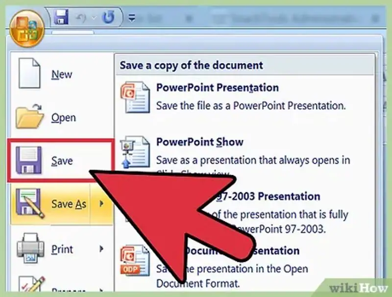 PowerPoint speichern 