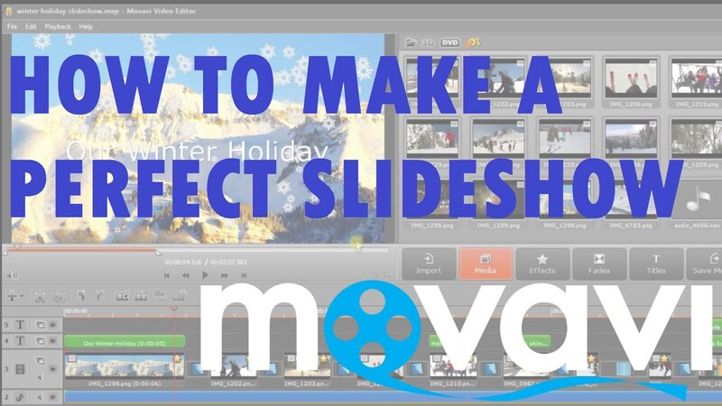 Stepwise guide for making a movavi slideshow 