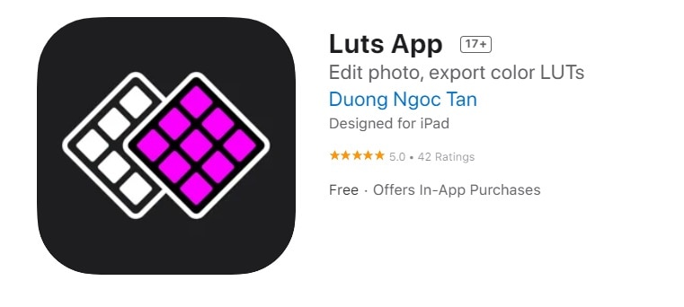how to use LUTs app - install Luts