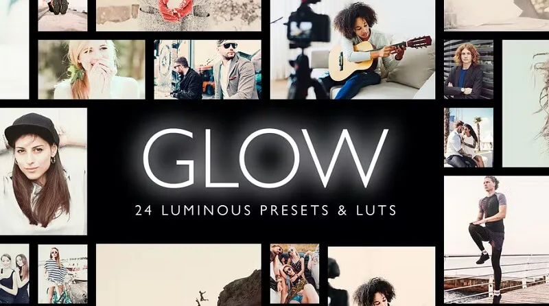 Luts for Adobe Lightroom - Glow-24 Luminous Presets and LUTs