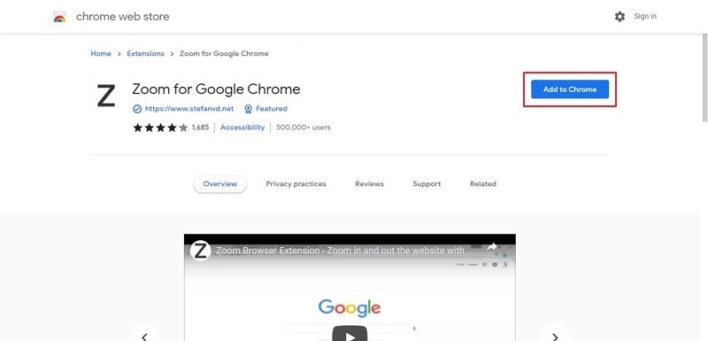 add the extension to chrome