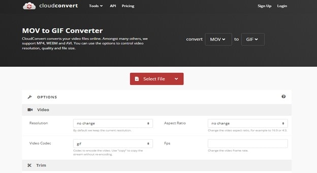 cloudconvert mov to gif converter