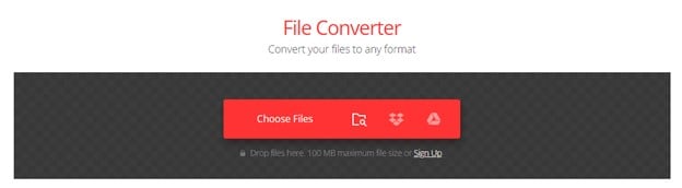 pdf-Dateien zu convertio hochladen