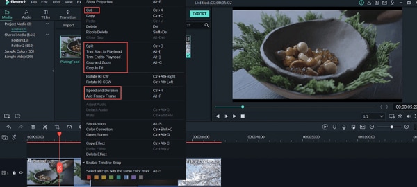 Creatore di video di montaggio Filmora - Trascinare il video sulla timeline