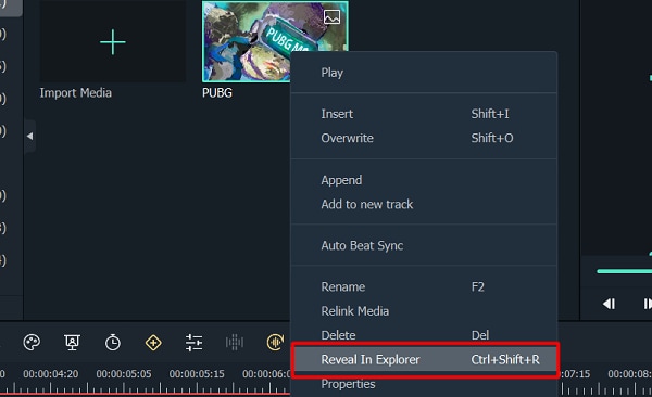 Make PUBG Montage Thumbnail with Filmora - Reveal in Explorer