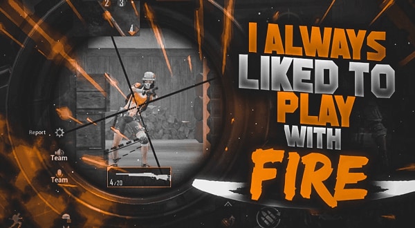PUBG Montage Thumbnail - I always Like to Play With Fire