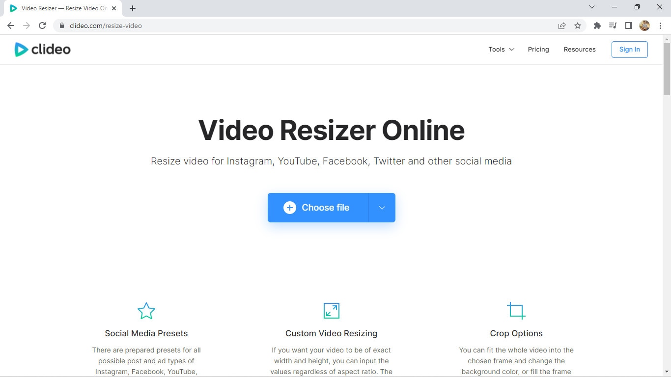 resize flv