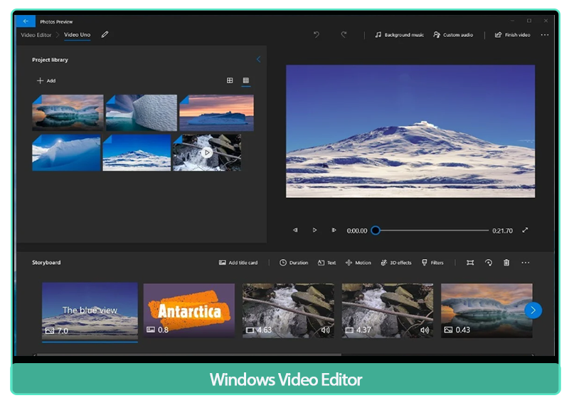 Windows Video Editor