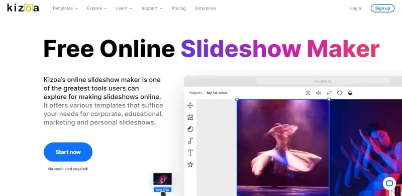 kizoa online slideshow maker