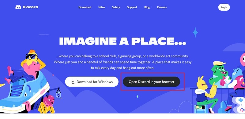 open discord on browser