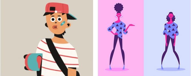Stunning Animations to Demonstrate Anime Character Design- Flat Character
        Illustrations