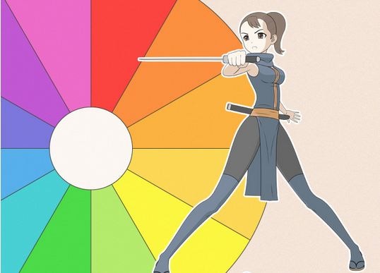 Erstellen Sie Ihren eigenen Anime-Charakter - Farbpalette mit Komplementärdarstellung
        Schattierungen
