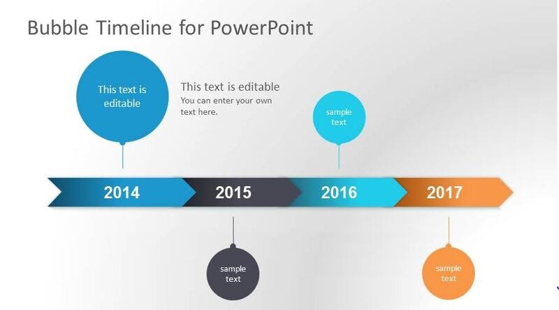 Bubble Timeline PowerPoint Template