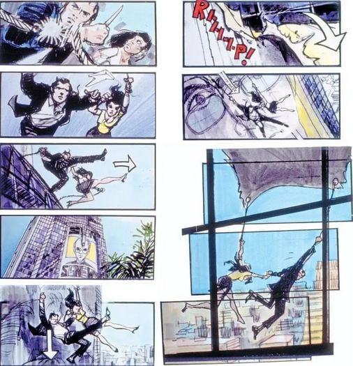 Great and Rare Storyboard Examples- Tomorrow Never Dies