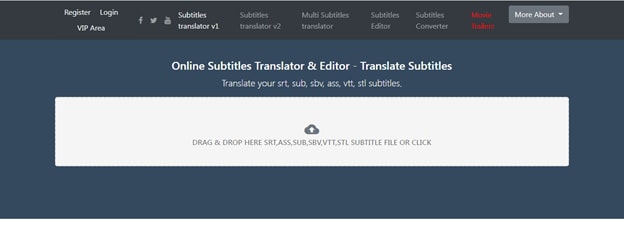 translate subtitles interface