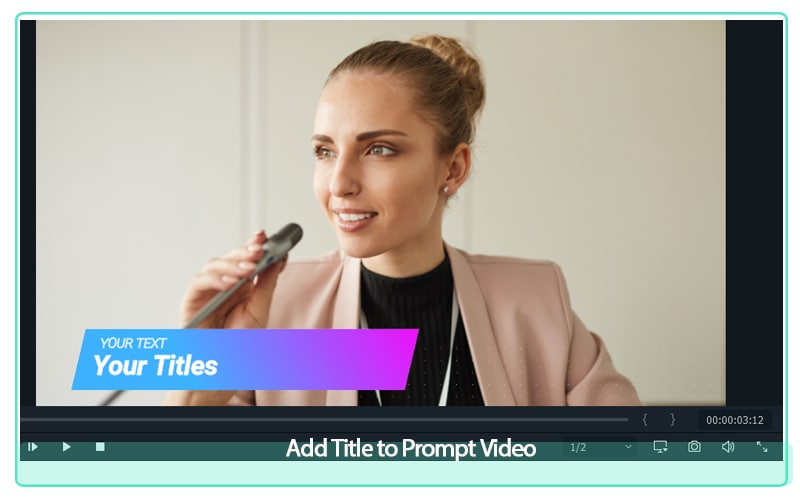 add title to prompt video