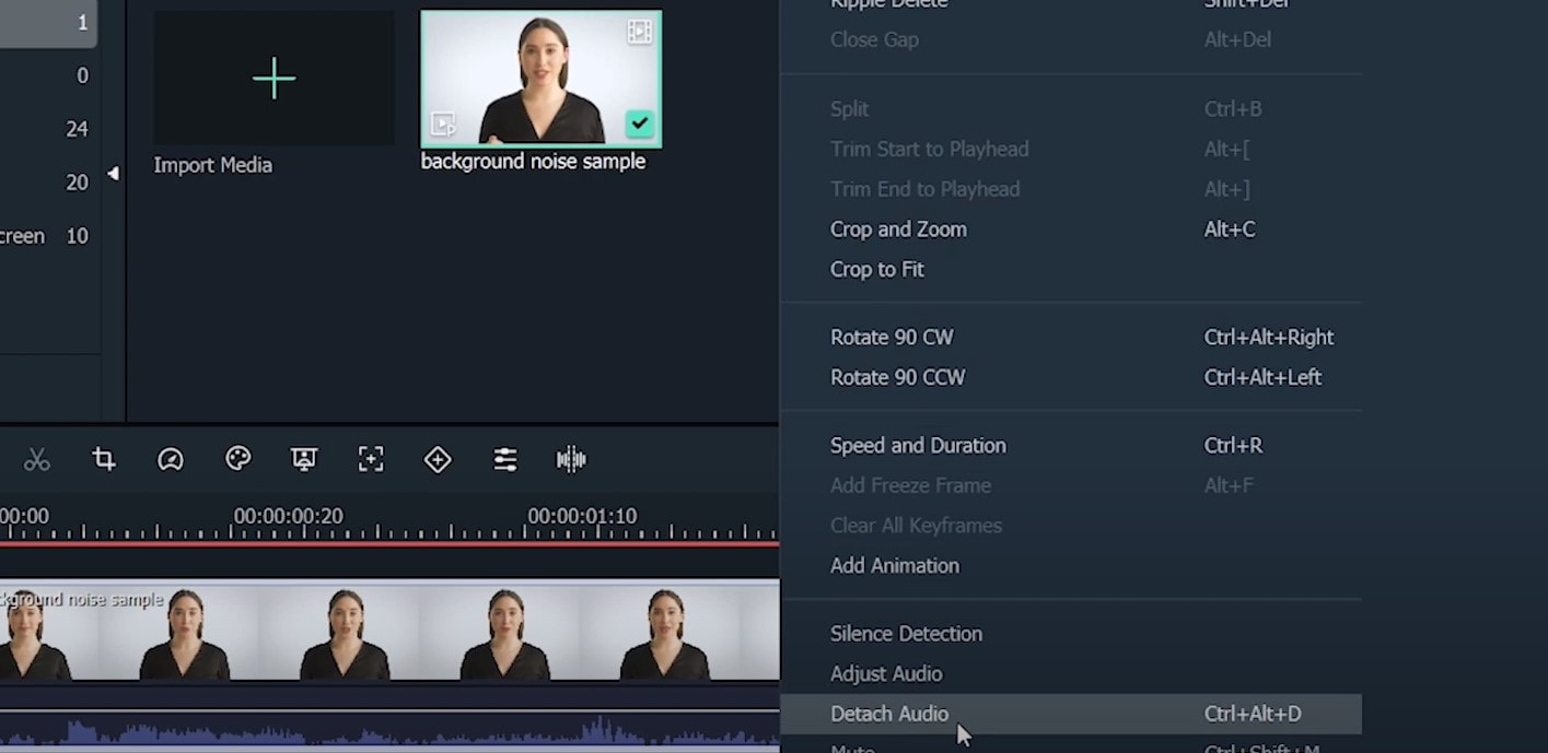 drag and drop video into timeline