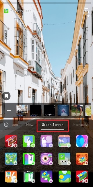 Filtro Pantalla Verde en Tiktok