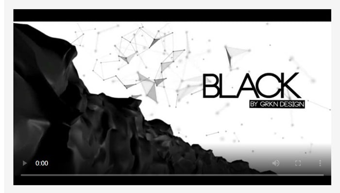 black white ae title tempalte