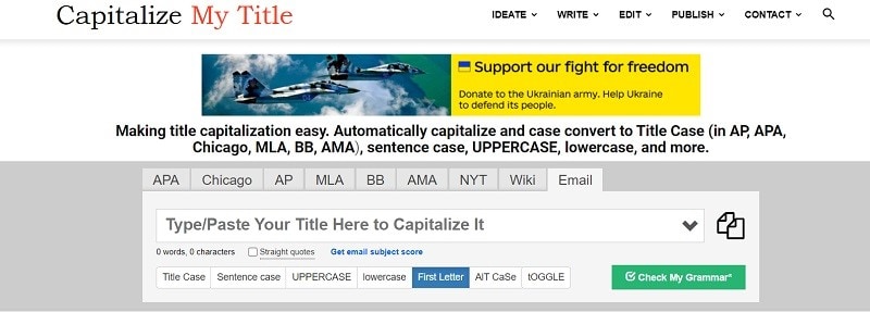situs web capitalize my title