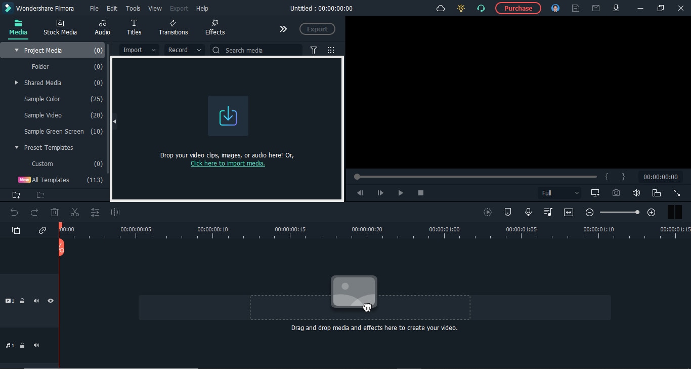 pilih video untuk diimpor ke software