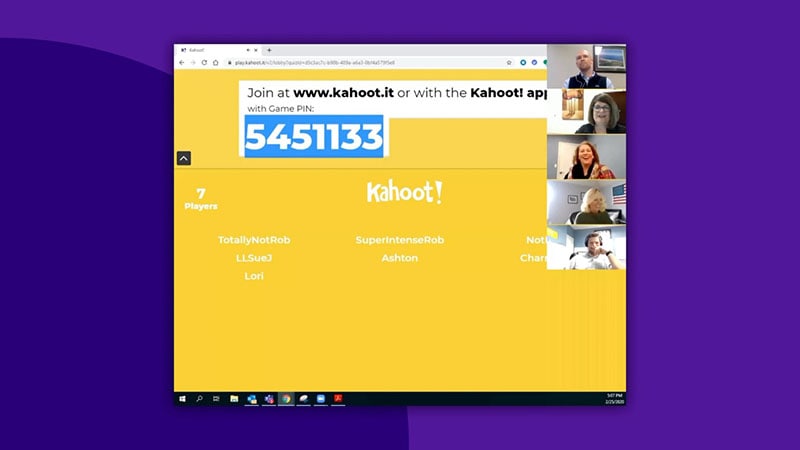 how to use kahoot on zoom